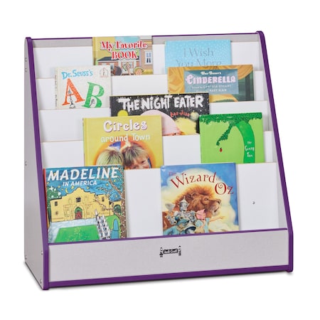 Jonti-Craft Rainbow Accents Flushback Pick-a-Book Stand, Purple 3514JCWW004
